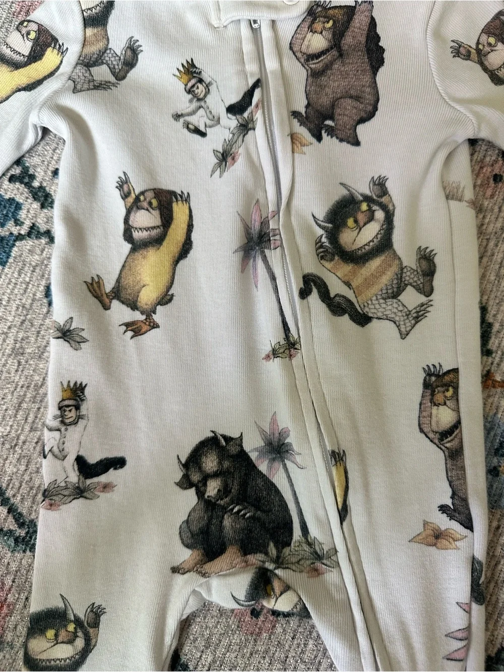 Pottery barn kids where the wild things are zipper pajamas
